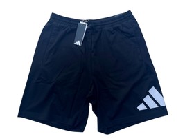 Adidas Mens L Tall Black/ White Essentials Big Logo Single Jersey 9-inch... - $410.14 MXN