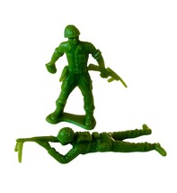 MPC Army Men Toy Soldier plastic military figure lot WW2 marx WWII laying down W - £11.12 GBP