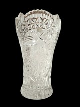 Hofbauer Amaris by Nachtmann 24% Lead Crystal BYRDES 8&quot; Corset Vase Germany - $27.71