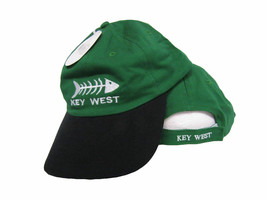 Key West Florida Conch Republic Bone Fish Green Black Baseball Hat Cap - £20.39 GBP