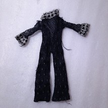 Vintage Maddie Mod Lovely Lace 1970s Black jumpsuit romper sheer Barbie ... - $11.00