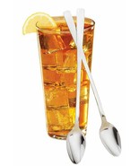 Teaspoons, Long Handled Teaspoons, Set of 8 Ice Tea Spoons Restaurant St... - £12.03 GBP