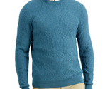 Tasso Elba Men&#39;s Cotton/Silk/Cashmere Jacquard Sweater Sea Salty Heather... - £14.81 GBP