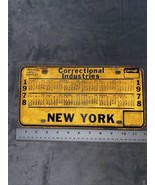 1978 CORCRAFT NEW YORK LICENSE PLATE  DEPT. OF  CORRECTIONS CALANDER  VI... - £9.32 GBP