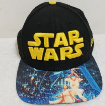 Star Wars Flat Brim Snap Back Hat. New Era Original Fit 9Fifty Brand Lucasfilm - £7.08 GBP