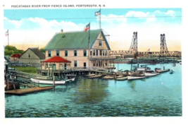 Piscataqua River From Pierce Island Portsmouth New Hampshire Postcard - £5.49 GBP