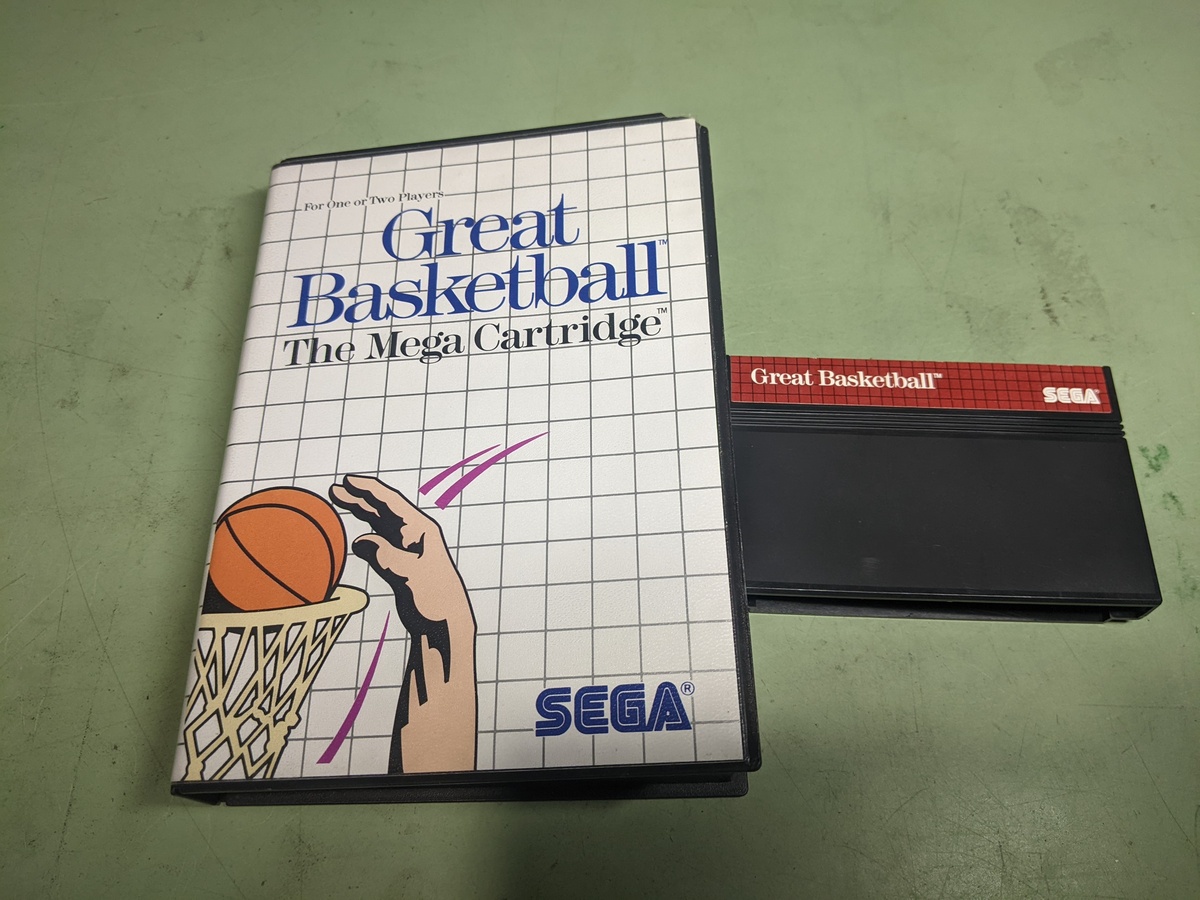 Great Basketball Sega Master System Cartridge and Case - $5.70