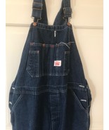 Vintage  Roundhouse Mens Overalls 40 x 30   Blue Denim Cotton USA - $54.45