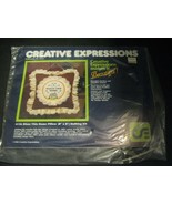 1984 Creative Expressions Bless This Home Pillow Quilting Kit Embroidery... - $20.15 CAD