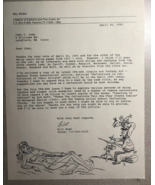 BILL BUSH signed letter to John Cody regarding comic book artwork (1993) - $276.85 MXN