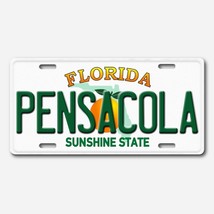 Pensacola Aluminum Florida License Plate Tag NEW - £15.40 GBP