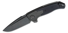 We Knife Elishewitz Press Check Flipper Knife 3.15&quot; CPM-20CV Black SW Drop Point - £218.99 GBP