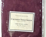 Platinum Collection Crushed Voile Sheer 1 Rod Pocket Panel 50x84 Amethys... - $21.99