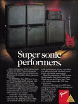 Fender BXR Series Bass Guitar Amp 1988 ad 8 x 11 amplifier advertisement print - £3.16 GBP