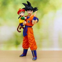 Anime Dragon Ball Figure Son Goku and Young Gohan PVC Statue Model Toy 30cm - £24.99 GBP