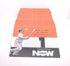 David Wright&#39;s 2007 Topps Generation Now Baseball Trading Cards-You Pick... - $1.00