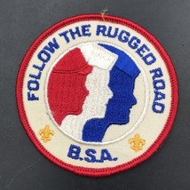 Boy Scouts BSA Follow The Rugges Road Round Patch 3&quot; Diameter - £7.31 GBP