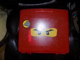 Lego Ninjago Red Project Storage Case Tote Box # 499136 USED HTF - $40.50