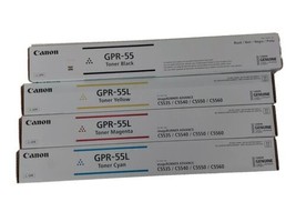 CANON imageRUNNER GPR-55L GPR-55 Toner Set Yellow Cyan Magenta Black NEW... - £235.44 GBP