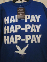 Nwt - Duck Dynasty HAP-PAY Boy&#39;s Blue Short Sleeve Tee - Size Youth L - £9.40 GBP