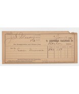 Vintage 1889 Northern Railroad Receipt - £2.98 GBP