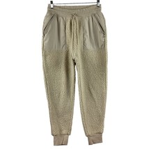 Offline By Aerie Pants Women’s Size S/P Small Sherpa Ivory Cream Fluffy Joggers - £26.06 GBP