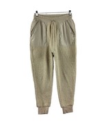 Offline By Aerie Pants Women’s Size S/P Small Sherpa Ivory Cream Fluffy ... - £26.06 GBP