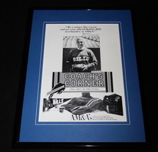Marv Levy 1989 Bills Coach&#39;s Corner AM&amp;A&#39;s Framed 11x14 ORIGINAL Advertisement - £27.68 GBP