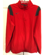 Nike Red Pullover Windbreaker Spandex Dri Fit Jacket - £11.92 GBP