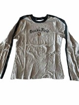Nike Boys Large Gray Long Sleeve Cotton Blend Track &amp; Field Tee Shirt - $7.92