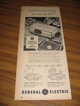 1953 Print Ad GE General Electric Waffle Iron &amp; Sandwich Maker - £7.43 GBP