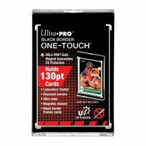 NEW Ultra Pro One-Touch Magnetic Black Border 130pt Card Holder 85917-UV - £5.15 GBP