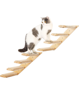 Cat Climbing Shelves Wall Mounted 2PCS Four Cat Steps Reversible Left &amp; ... - £37.39 GBP
