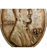 Lincoln Wheat Penny 1924,  1924 S, 1925 and 1925 S AA20-CNP2177 Antique - $123.36 CAD