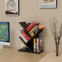Godferyxin Tree Bookshelf, 3-Tier Book Storage Organizer Shelves Floor Standing - £28.96 GBP