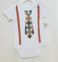 Ganz Ella Jackson Tie Suspenders Diaper Shirt Size 0 to 6 Months image 1