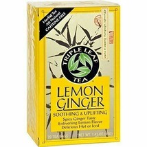 NEW Triple Leaf Tea Lemon Ginger Soothing and Uplifting 20 Tea Bags - £8.61 GBP