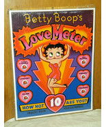 Betty Boop&#39;s Love Meter - 1991 tin sign -- cardboard support piece and w... - €12,91 EUR