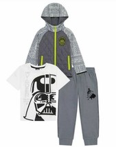 DISNEY STAR WARS ~ Three (3) Piece Set ~ Jacket ~ Tee ~ Joggers ~ Boys' Size 5 - $32.73