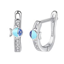 2022 Fashion Jewelry Christmas Stud Earrings Animal Clover Heart 925 Silver Smal - £10.29 GBP