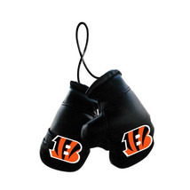 Cincinnati Bengals NFL Mini Boxing Gloves Rearview Mirror Auto Car Truck - £7.58 GBP