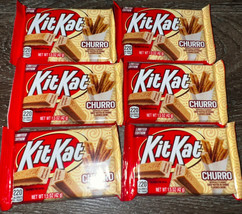 Kit Kat ~ Churro Chocolate Candy 1.5 oz Each, 05/2024 ~ 6 Bars - £15.84 GBP