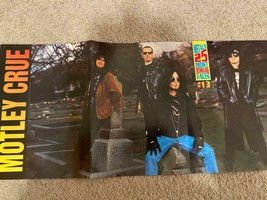 Motley Crue AC DC teen magazine poster clipping 80&#39;s Rockline Circus Bop - $5.00