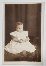 RPPC Cutest Baby on Chair Portrait Postcard F25 - £6.35 GBP