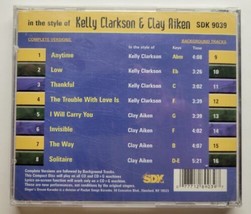 Singer&#39;s Dream Karaoke Sing The Hits Of Kelly Clarkson &amp; Clay Aiken CD+G - £11.72 GBP