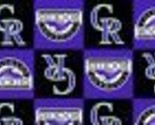 Colorado Rockies MLB Baseball Team Sports Boxes Fleece Fabric Print - s6... - $12.97