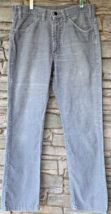 VTG Levis Corduroy Pants Gray 519 Mens 33 x 30 Cords White Tab Talon Zip... - $45.79