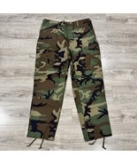 US Military 8415-01-084-1017 Woodland Camo Button Fly Combat Trousers Lg... - $52.95 CAD