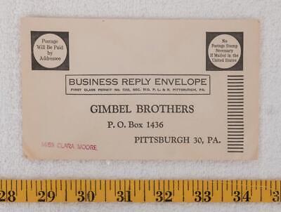 Primary image for Vintage Gimbel Brothers Department Store Pittsburgh Envelope jds