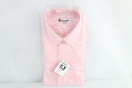NOS Vintage 70s Princeton University Store Mens 15.5 34/35 Button Shirt Pink USA - £47.26 GBP